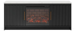 Cadmori 63" TV Stand with Electric Fireplace