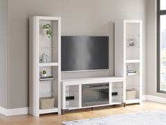 Best Furniture Outlet - Ashley Furniture - Brollevi Entertainment Center - 3-Piece Entertainment Center / White - W2722W1