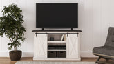Best Furniture Outlet - Ashley Furniture - Dorrinson 54" TV Stand - 54" / Two-tone - W287-48