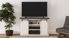 Best Furniture Outlet - Ashley Furniture - Dorrinson 54" TV Stand - 54" / Two-tone - W287-48