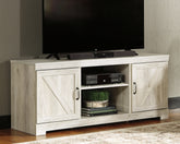 Best Furniture Outlet - Ashley Furniture - Bellaby TV Stand - 63" / Whitewash - W331-68