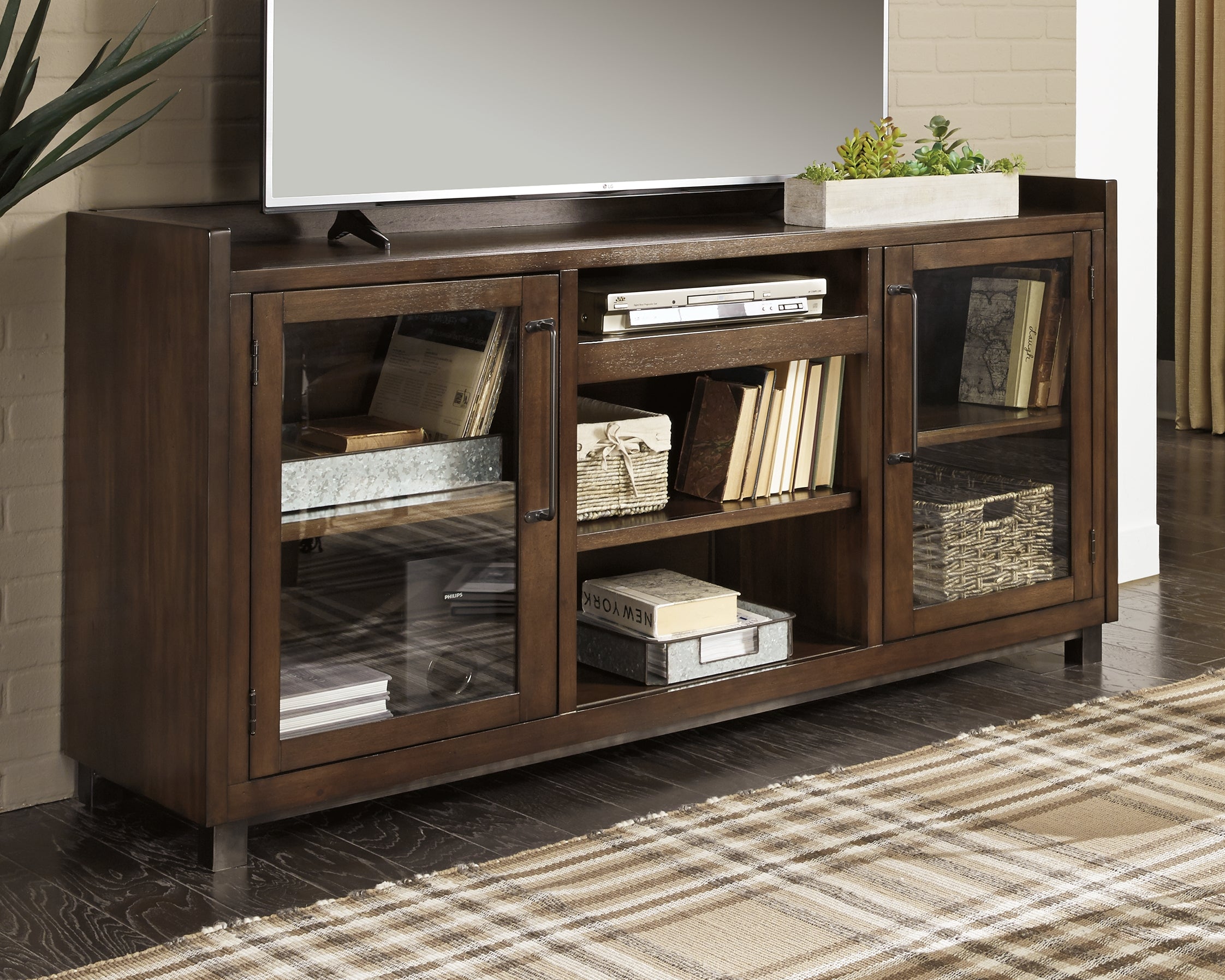 Best Furniture Outlet - Ashley Furniture - Starmore 70" TV Stand - 70" / Brown - W633-68