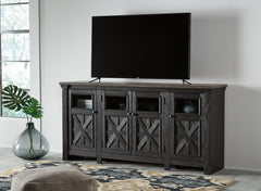 Best Furniture Outlet - Ashley Furniture - Tyler Creek 74" TV Stand - 74" / Black/Gray - W736-68