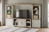 Best Furniture Outlet - Ashley Furniture - Havalance Entertainment Center - Bridge / Two-tone - W814-35