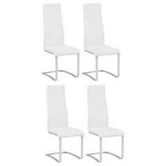 Best Furniture Outlet - Coaster - Montclair Upholstered Dining Side Chair White (Set of 4) - 100515WHT