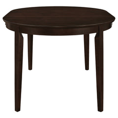 Gabriel Oval 60-inch Extension Leaf Dining Table Cappuccino