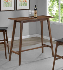Finnick Rectangular 47-inch Pub Height Bar Table Walnut
