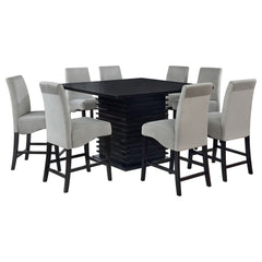 Stanton 9-piece Square Counter Height Dining Table Set Grey