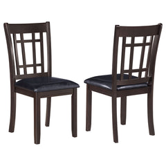 Best Furniture Outlet - Coaster - Lavon Wood Dining Side Chair Black and Espresso (Set of 2) - 102672