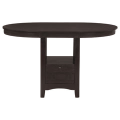 Lavon 5-piece Oval Counter Height Dining Set Espresso