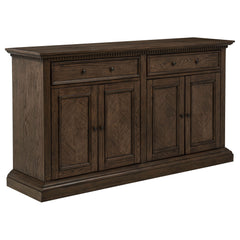Best Furniture Outlet - Coaster - Ridgewell 2-drawer 4-door Dining Server Dark Oak - 104605