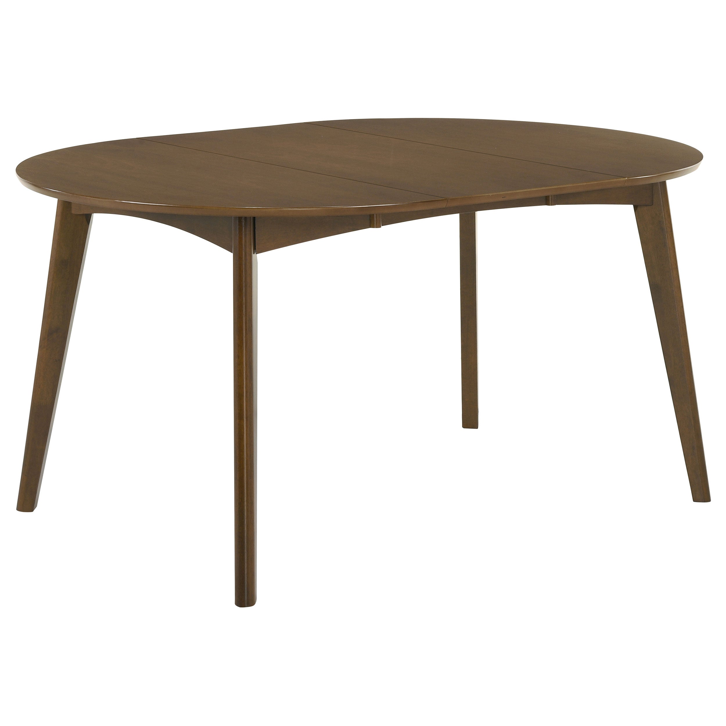 Best Furniture Outlet - Coaster - Jedda Oval 60-inch Extension Leaf Dining Table Dark Walnut - 105361