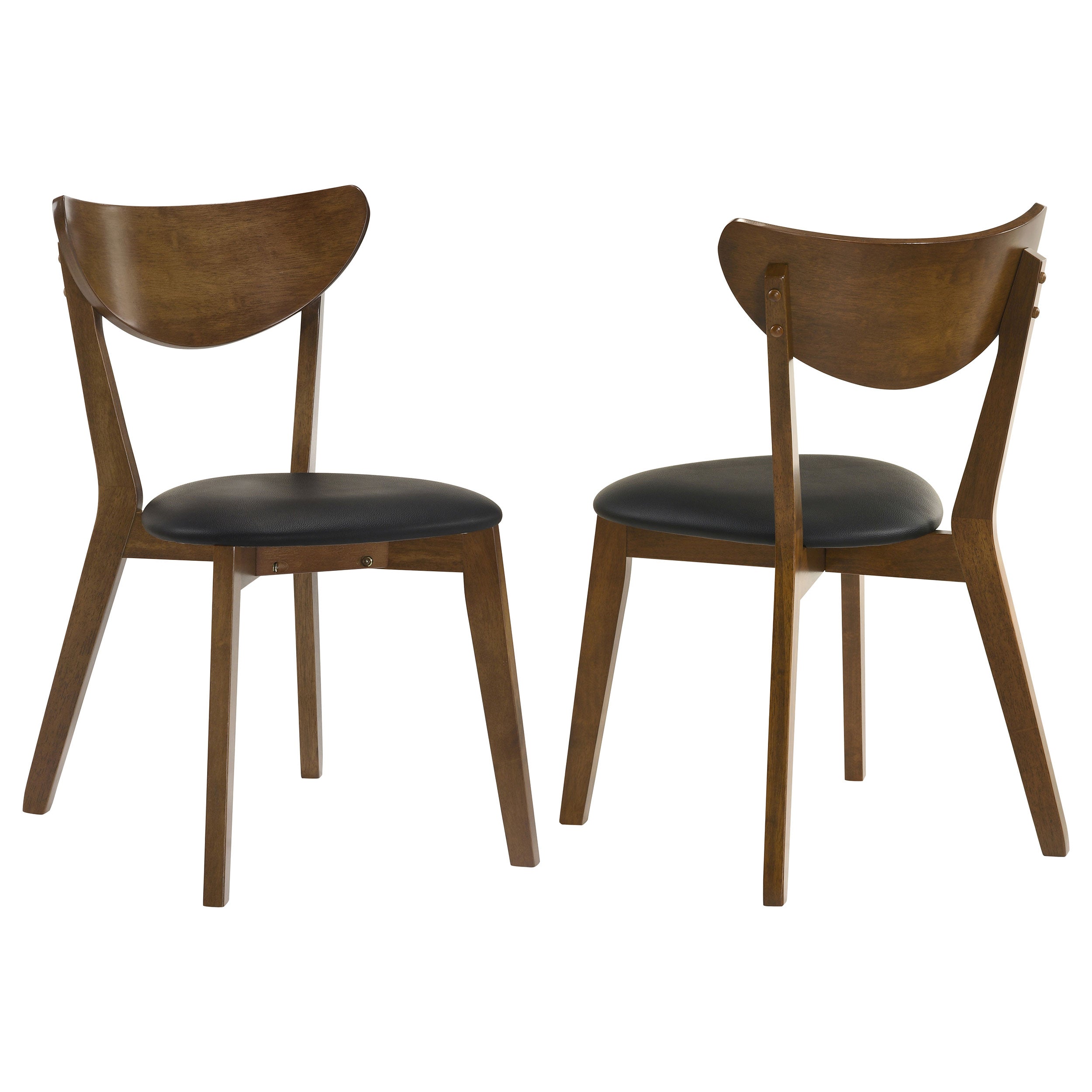 Best Furniture Outlet - Coaster - Jedda Wood Dining Side Chair Dark Walnut (Set of 2) - 105362