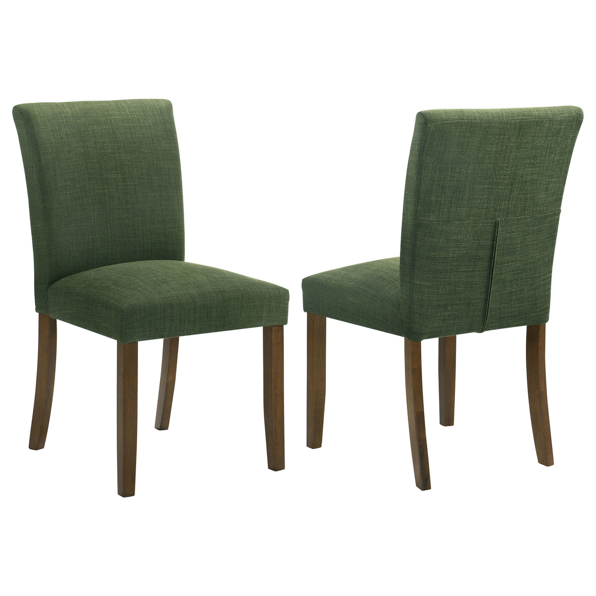 Best Furniture Outlet - Coaster - Cantley Upholstered Dining Side Chair Green (Set of 2) - 106378