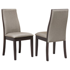 Best Furniture Outlet - Coaster - Spring Creek Upholstered Dining Chair Taupe (Set of 2) - 106583