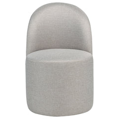 Aubrey Upholstered Barrel Dining Side Chair Beige (Set of 2)