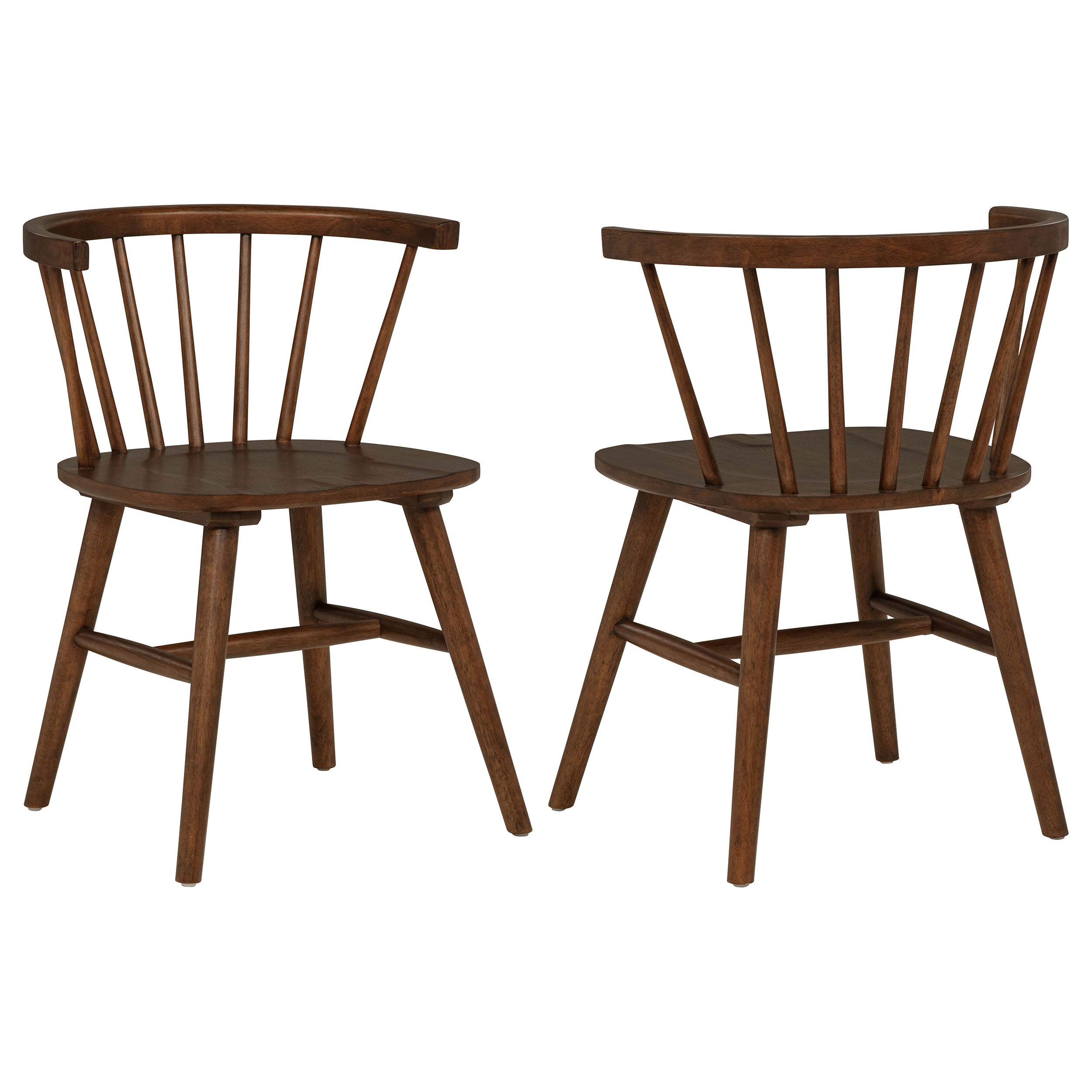 Best Furniture Outlet - Coaster - Jeffries Windsor Wood Dining Side Chair Walnut (Set of 2) - 107202WAL