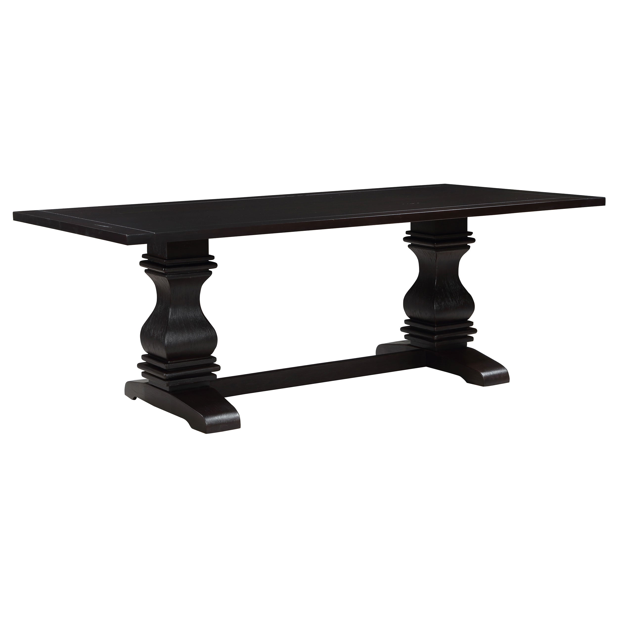 Best Furniture Outlet - Coaster - Parkins Rectangular 86-inch Dining Table Rustic Espresso - 107411