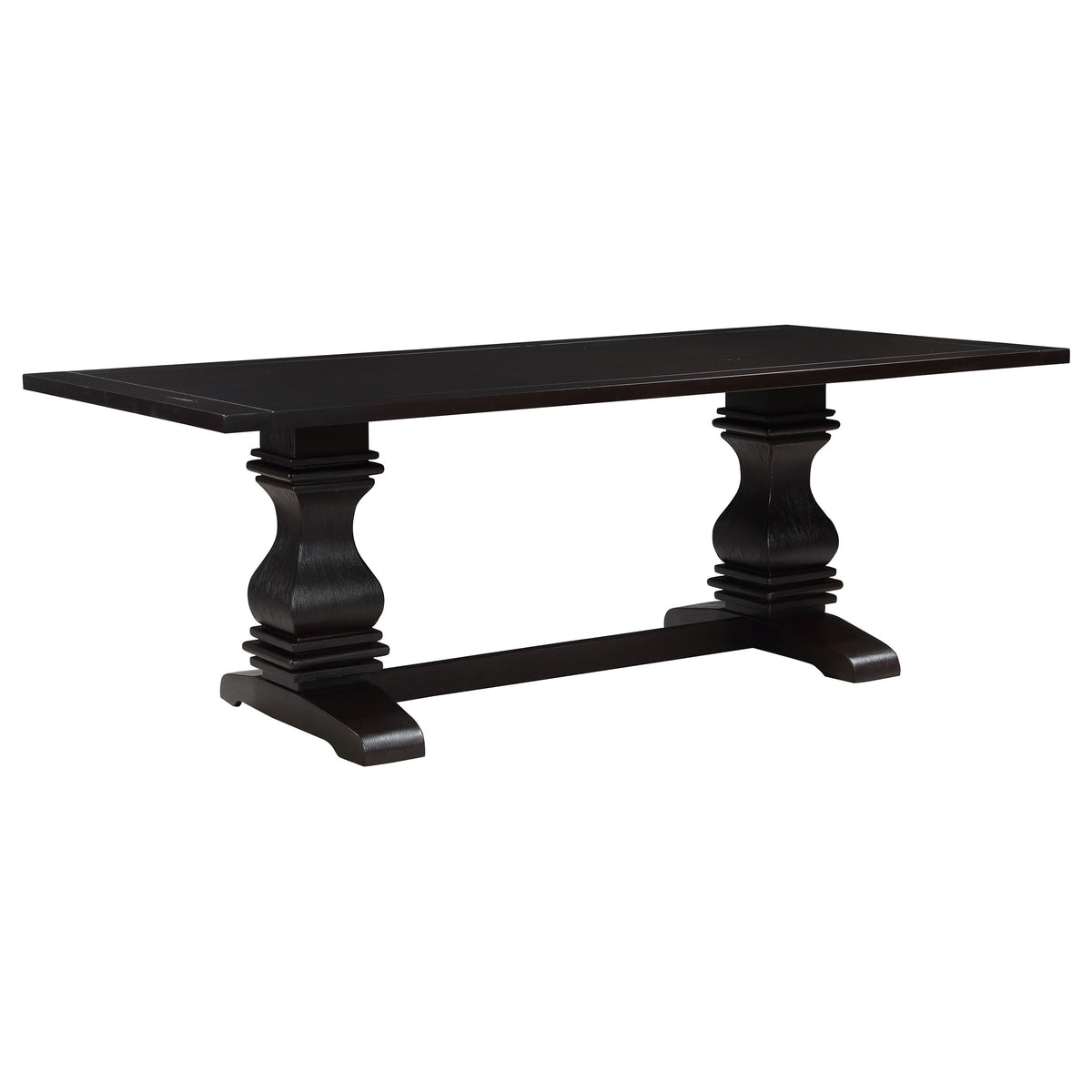 Best Furniture Outlet - Coaster - Parkins Rectangular 86-inch Dining Table Rustic Espresso - 107411