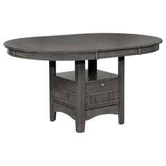 Best Furniture Outlet - Coaster - Lavon Oval 60-inch Extension Leaf Dining Table Medium Grey - 108211