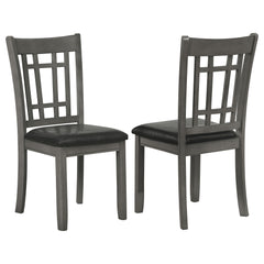 Best Furniture Outlet - Coaster - Lavon Wood Dining Side Chair Black and  Medium Grey (Set of 2) - 108212