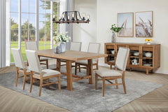 Best Furniture Outlet - Coaster - Middleton 7-piece Extension Leaf Dining Set Brown and Beige - 108540-S7