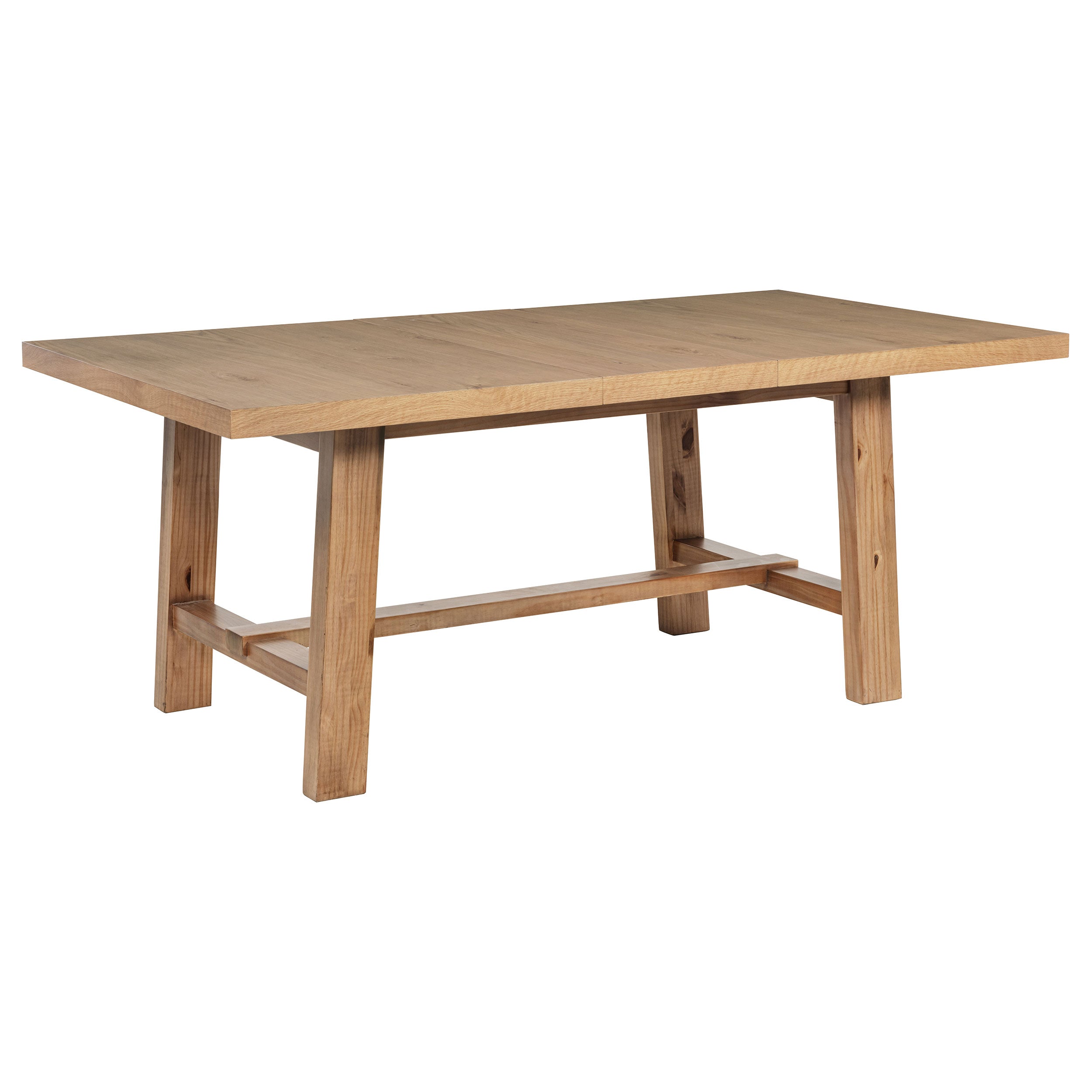 Best Furniture Outlet - Coaster - Middleton 76-inch Extension Leaf Dining Table Natural Brown - 108540