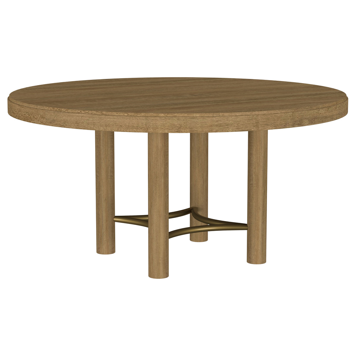 Best Furniture Outlet - Coaster - Arini 60-inch Round Wood Dining Room Table Sand Wash - 108930
