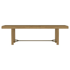 Arini 7-piece Extension Leaf Dining Table Set Sand Wash and Black