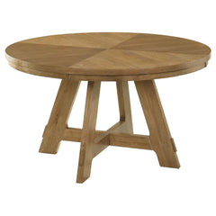 Best Furniture Outlet - Coaster - Danvers Round 54-inch Wood Dining Table Brown Oak - 109150