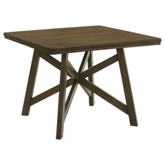 Best Furniture Outlet - Coaster - Canfield 47-inch Square Counter Height Dining Table Brown - 109178