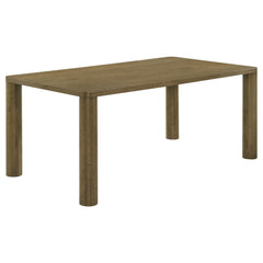 Best Furniture Outlet - Coaster - Castlewood 71-inch Rectangular Wood Dining Table Brown Oak - 109351