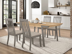Best Furniture Outlet - Coaster - Nogales 5-piece Rectangular Dining Table Set Coastal Grey - 109811-S5