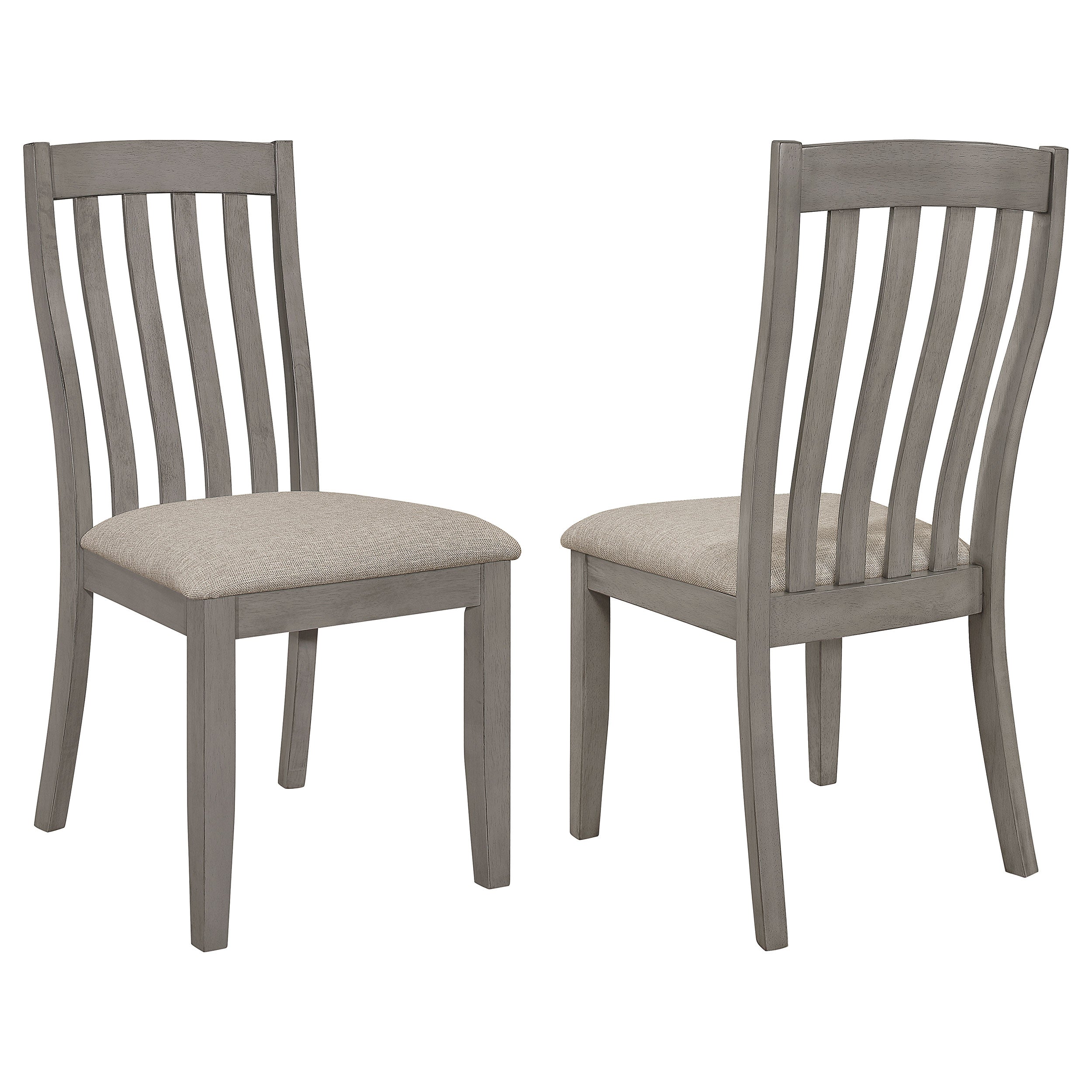 Best Furniture Outlet - Coaster - Nogales Wood Dining Side Chair Coastal Grey (Set of 2) - 109812