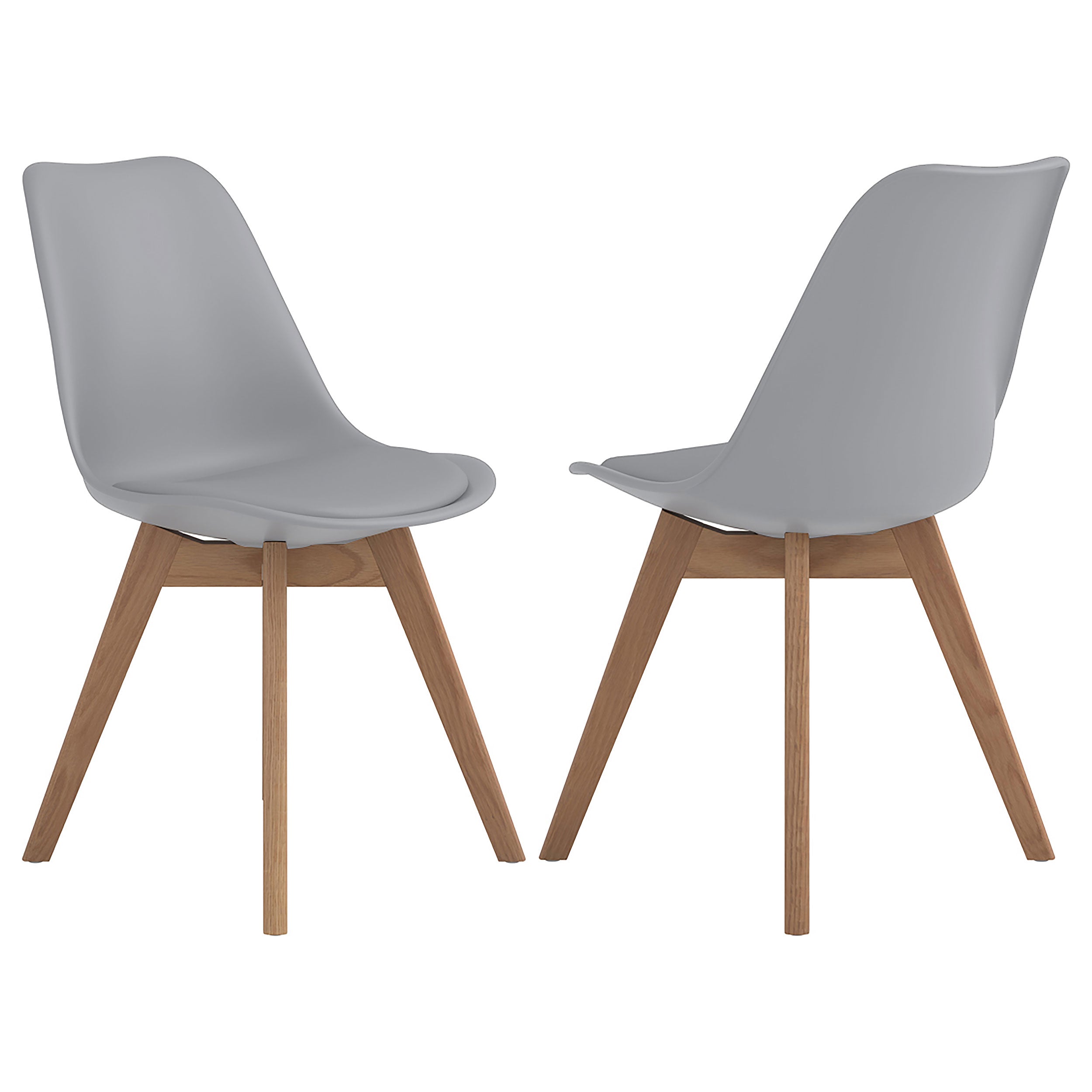 Best Furniture Outlet - Coaster - Caballo Polypropylene Dining Side Chair Grey (Set of 2) - 110132