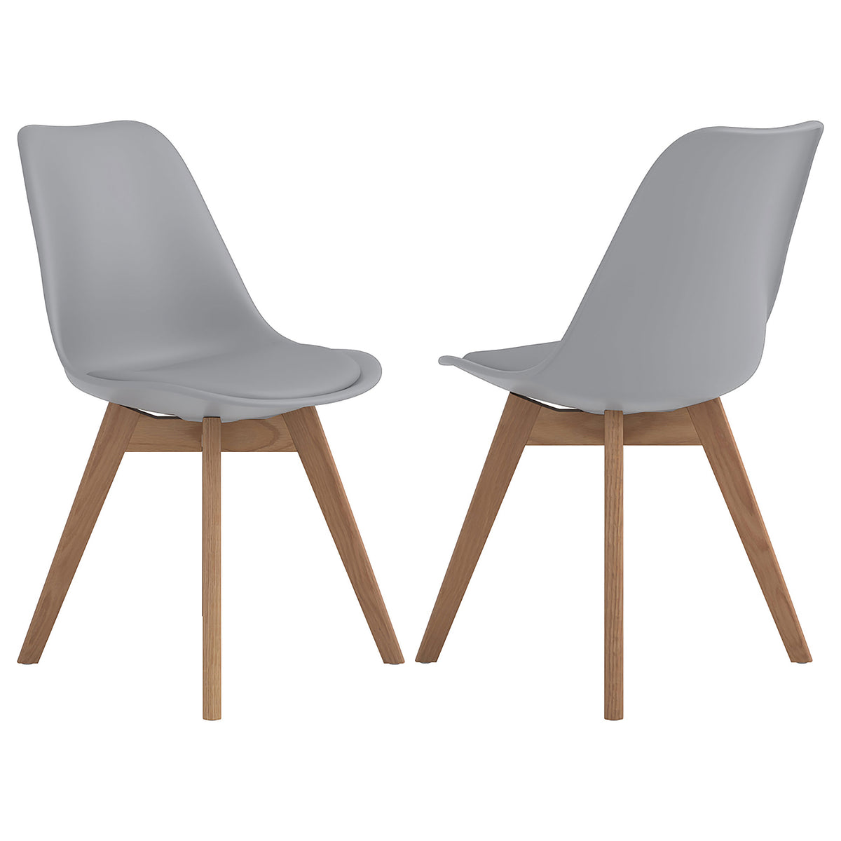 Best Furniture Outlet - Coaster - Caballo Polypropylene Dining Side Chair Grey (Set of 2) - 110132