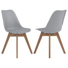 Best Furniture Outlet - Coaster - Caballo Polypropylene Dining Side Chair Grey (Set of 2) - 110132