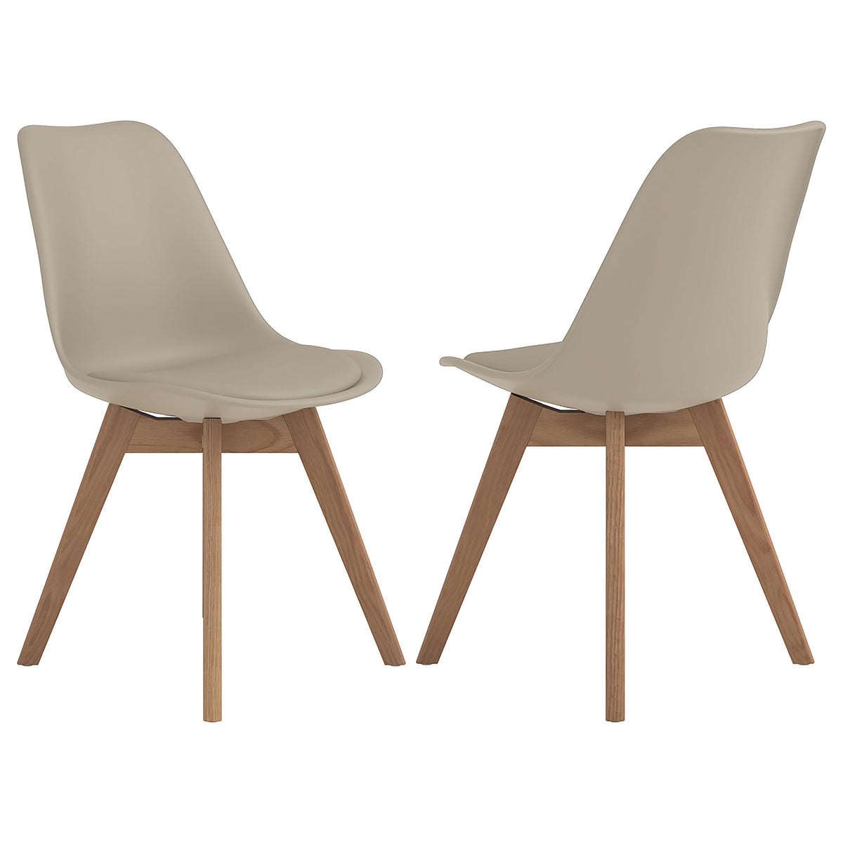 Best Furniture Outlet - Coaster - Caballo Polypropylene Dining Side Chair Tan (Set of 2) - 110152
