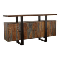 Best Furniture Outlet - Coaster - Ditman 4-door Solid Wood Sideboard Buffet Grey Sheesham - 110185