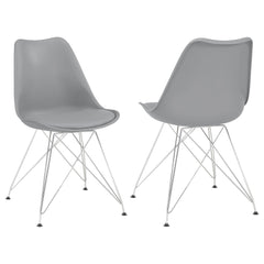 Best Furniture Outlet - Coaster - Juniper Polypropylene Dining Side Chair Grey (Set of 2) - 110262