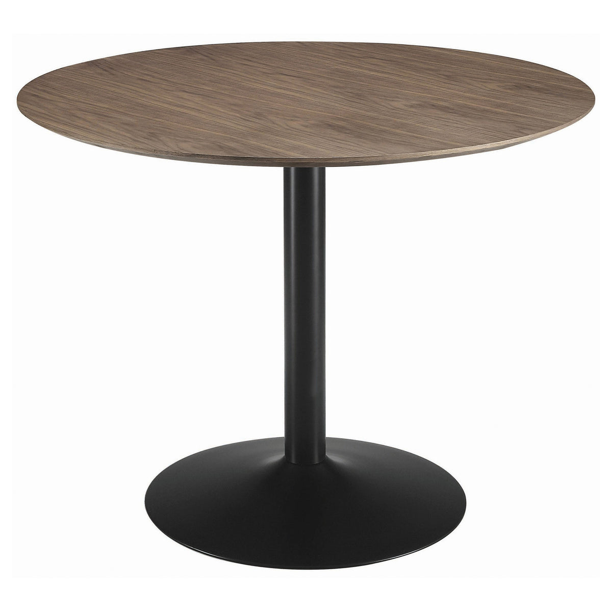 Best Furniture Outlet - Coaster - Cora Round 40-inch Wood Top Dining Table Brown Walnut - 110280