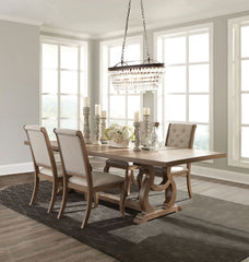 Best Furniture Outlet - Coaster - Brockway 5-piece Extension Leaf Dining Set Barley Brown - 110291-S5
