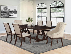 Best Furniture Outlet - Coaster - Brockway 7-piece Extension Leaf Dining Set Antique Java - 110311-S7