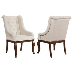 Best Furniture Outlet - Coaster - Brockway Upholstered Arm Chair Barley Java (Set of 2) - 110313