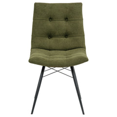 Aiken Fabric Upholstered Dining Side Chair Saddle Forest Green (Set of 4)