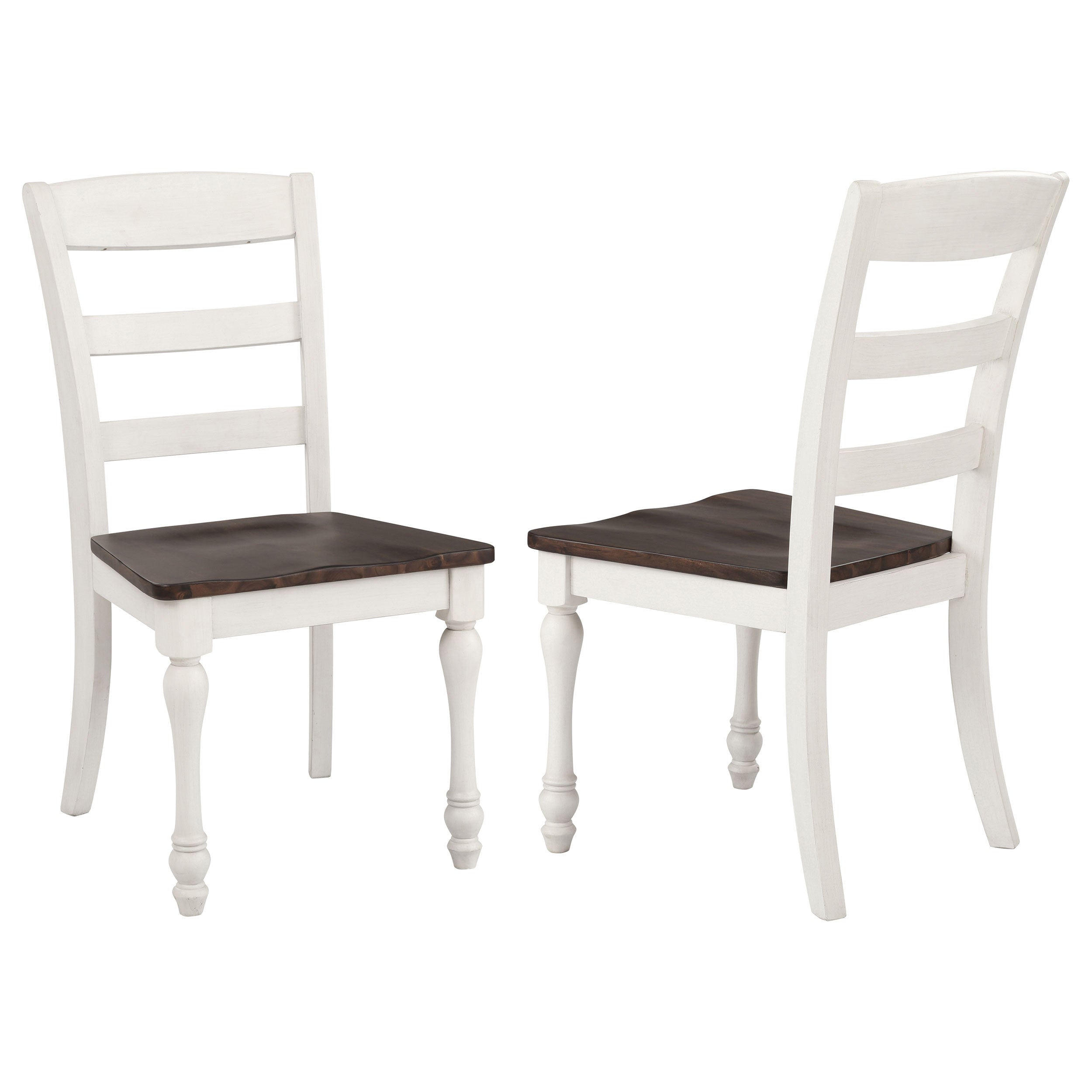 Best Furniture Outlet - Coaster - Madelyn Wood Dining Side Chair Coastal White (Set of 2) - 110382