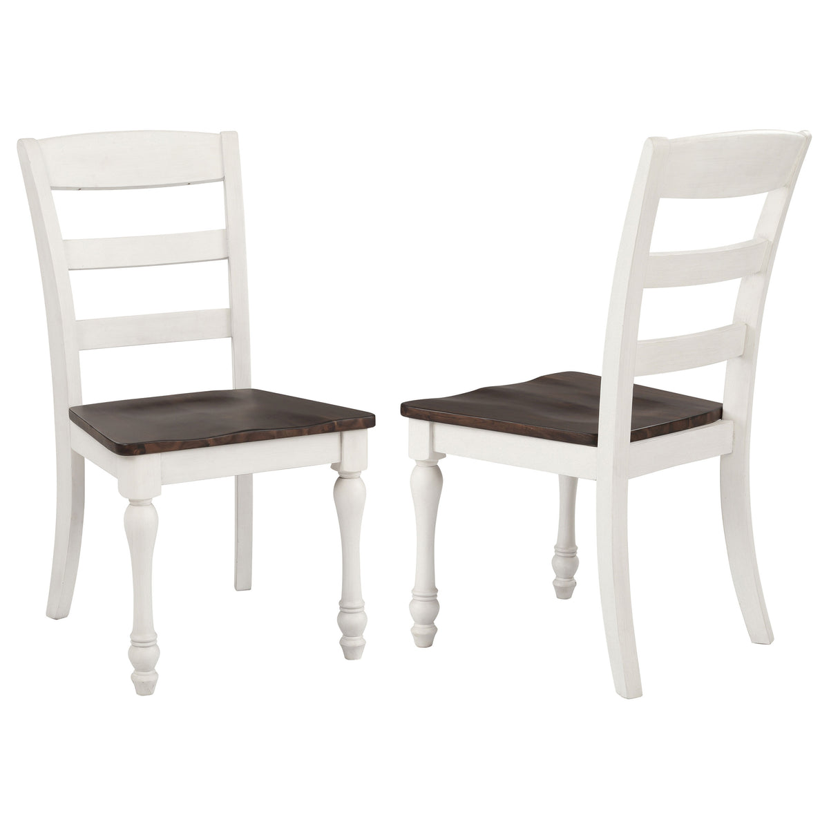 Best Furniture Outlet - Coaster - Madelyn Wood Dining Side Chair Coastal White (Set of 2) - 110382