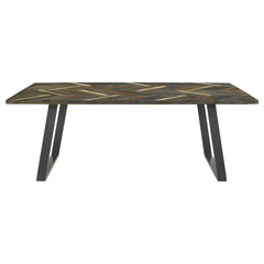 Misty 7-piece Rectangular Dining Set Sheesham and Camel
