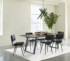 Best Furniture Outlet - Coaster - Misty 7-piece Rectangular Dining Set Sheesham and Espresso - 110681-S7E
