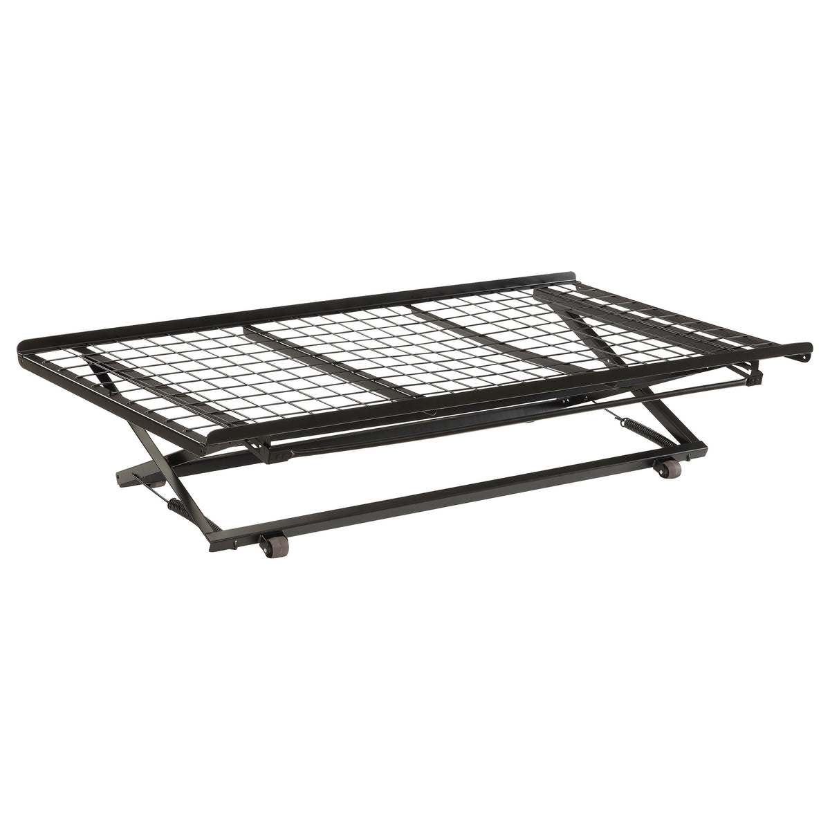 Best Furniture Outlet - Coaster - Eden Metal Twin Pop Up Trundle Bed Black - 1137
